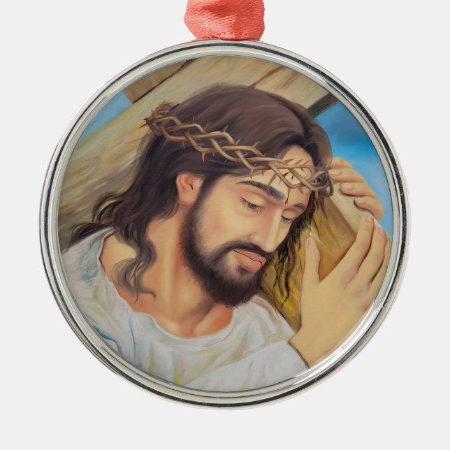 Christian Faith Jesus Christ Metal Tree Decoration (Front)