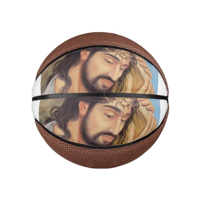 Christian Faith Jesus Christ Mini Basketball (Front)