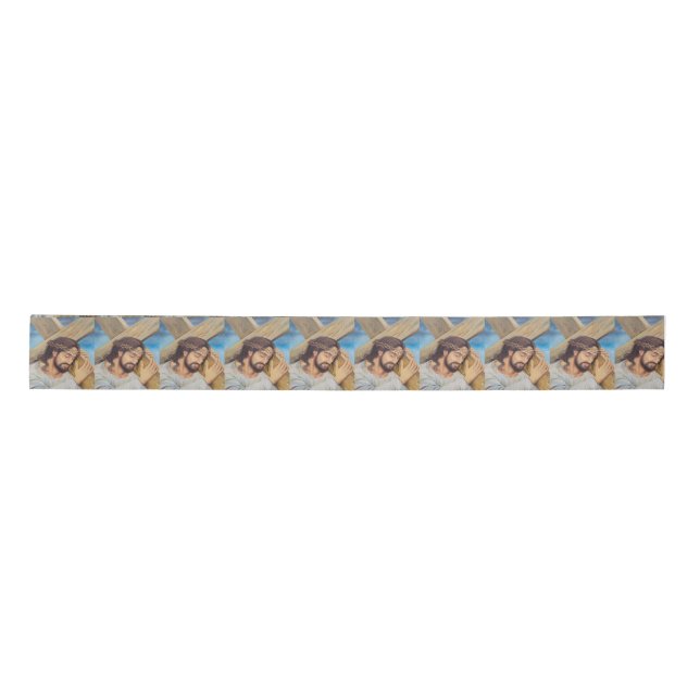 Christian Faith Jesus Christ Satin Ribbon (Front)