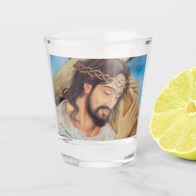 Christian Faith Jesus Christ Shot Glass (Front)