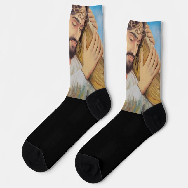 Christian Faith Jesus Christ Socks (Left)