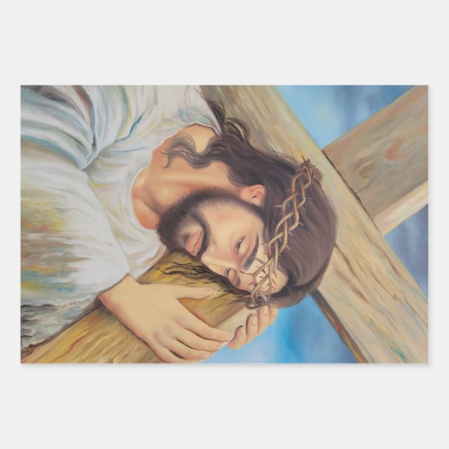Christian Faith Jesus Christ Wrapping Paper Sheet (Front)