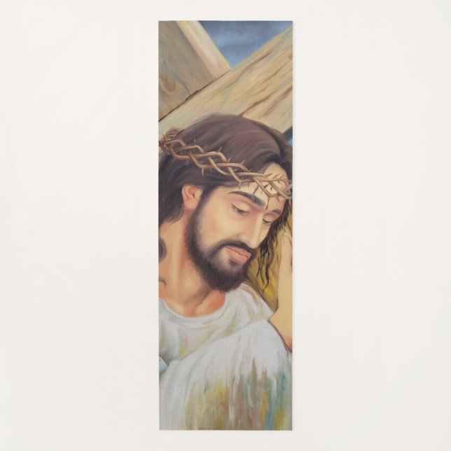 Christian Faith Jesus Christ Yoga Mat (Front)