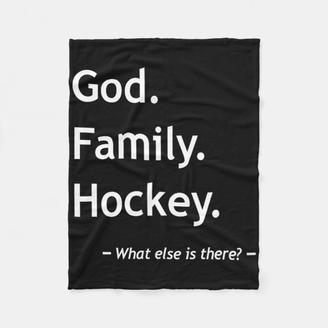 Christian Faith Jesus Christianity God Family Hock Fleece Blanket (Front)