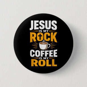 Christian Faith Jesus Coffee Morning Prayer 6 Cm Round Badge