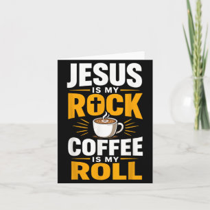 Christian Faith Jesus Coffee Morning Prayer Card