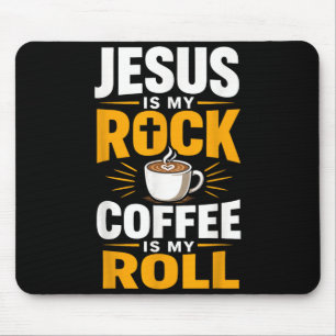 Christian Faith Jesus Coffee Morning Prayer Mouse Mat