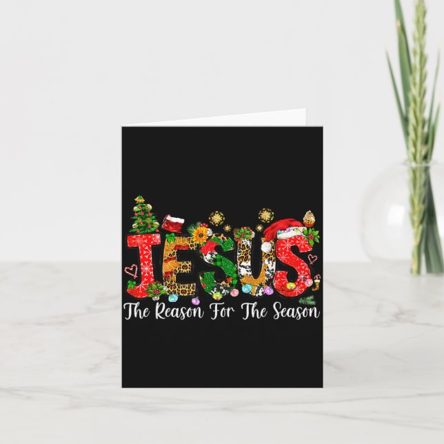 Christian Faith Jesus Is The Reason For The Season Card (Front)