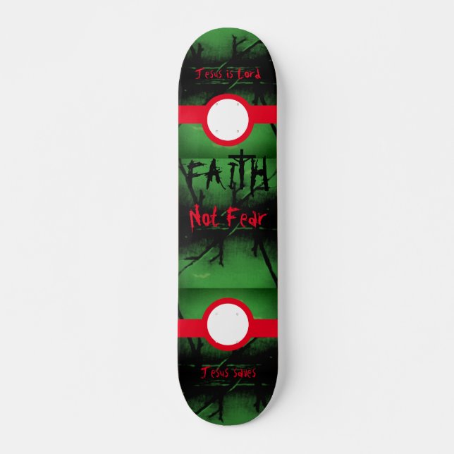 Christian Faith Jesus Skateboard (Front)