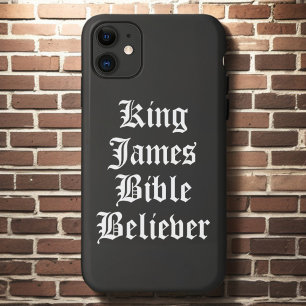 Christian Faith King James Bible Believer Black iPhone 11 Case