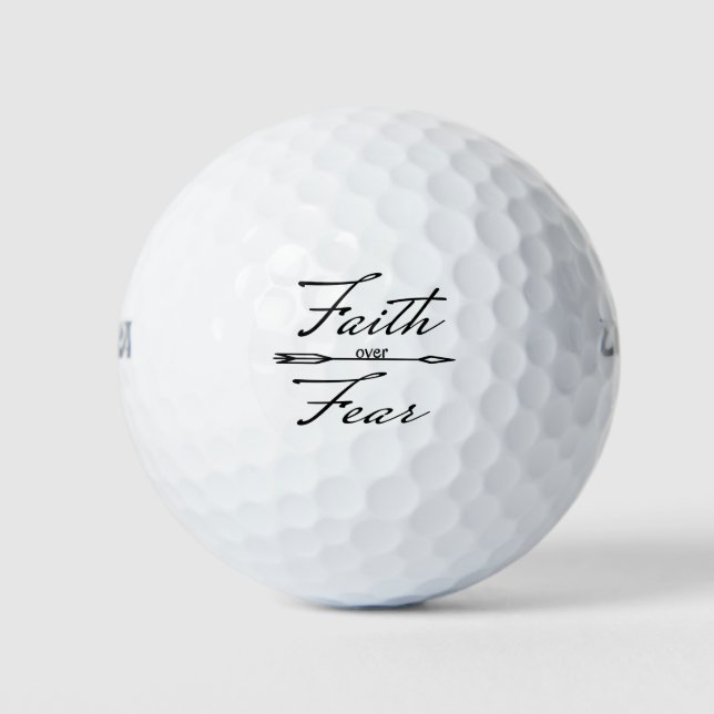 Christian Faith over Fear Golf Balls (Front)
