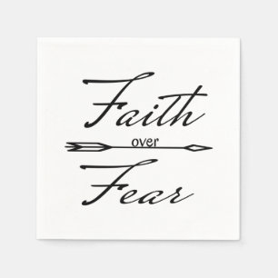 Christian Faith over Fear Napkin