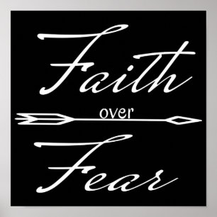 Christian Faith over Fear Poster