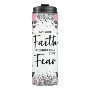 Christian Faith Over Fear Thermal Tumbler