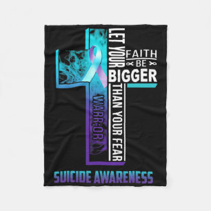 Christian Faith Quote For Mental Health Suicide Pr Fleece Blanket