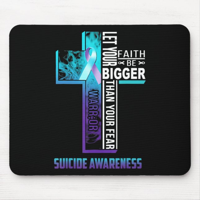 Christian Faith Quote For Mental Health Suicide Pr Mouse Mat (Front)