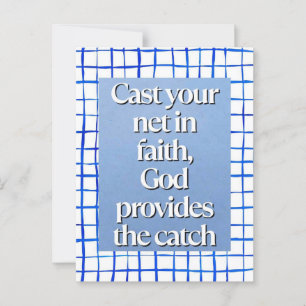 Christian Faith Quote Postcard