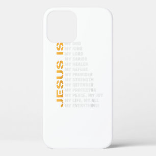 Christian Faith Religion Jesus Lover Gift Jesus iPhone 12 Case