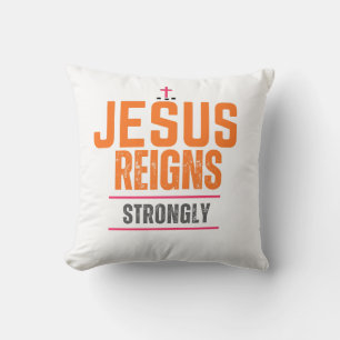 Christian faith text designed pillow