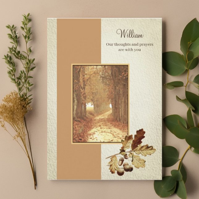 Christian Faith Watercolor Fall Road Comfort Card (Christian Faith Watercolor Fall Road Comfort Card)