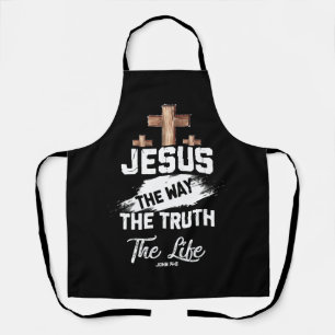 Christian Faithcross Jesus The Way Truth Life John Apron