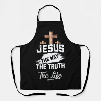 Christian Faithcross Jesus The Way Truth Life John Apron