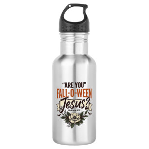 Christian Fall-O-Ween Jesus Vintage Engraving Shir 532 Ml Water Bottle