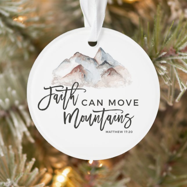 Christian Family Bible Verse Church Gift Ornament (Tree)