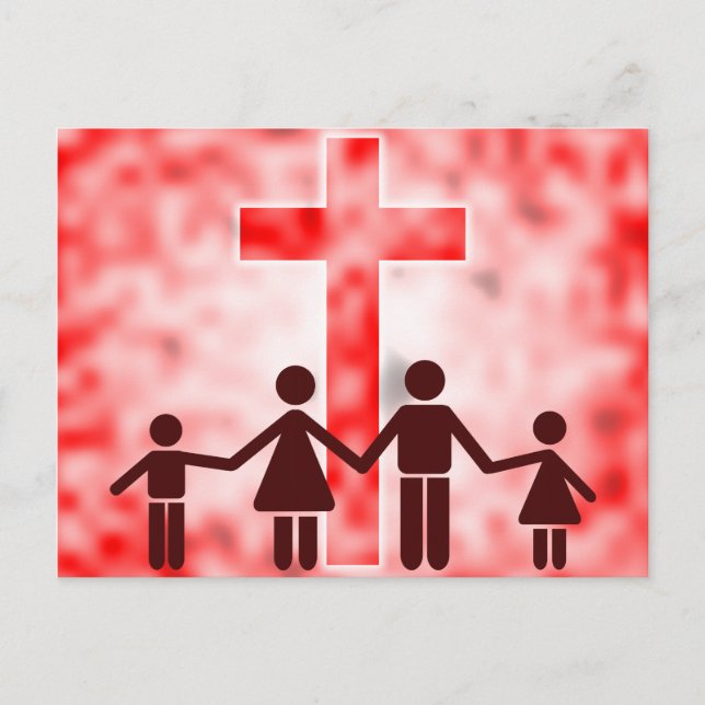 Christian Family Postcard (Front)