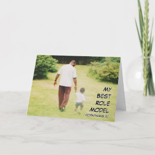 Christian FATHER'S DAY Best Role Model PHOTO Card