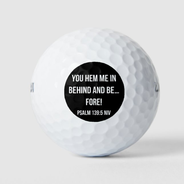 Christian Father's Day Golf Ball Dad Birthday Gift (Front)