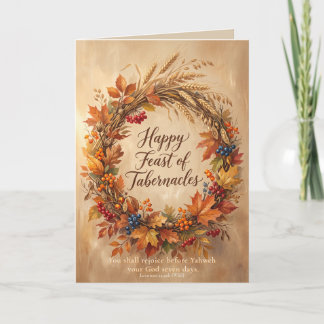 Christian Feast of Tabernacles Card