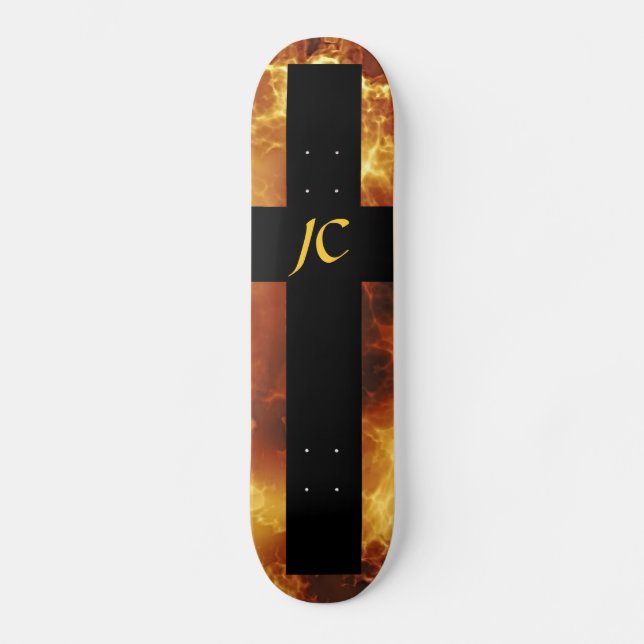 Christian Fire JC Cross Skateboard (Front)