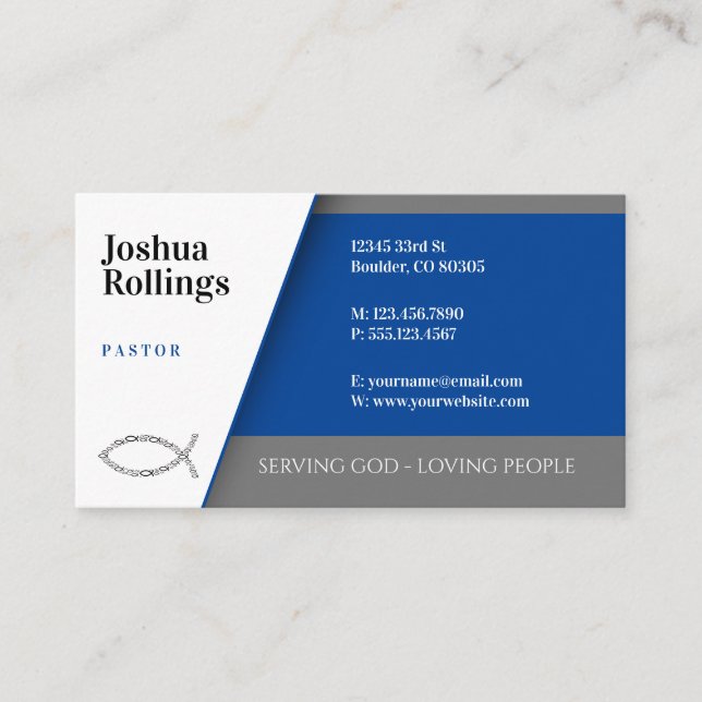 Christian Fish Business Card (Front)