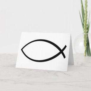 Christian Fish (Ichthys) Symbol Card