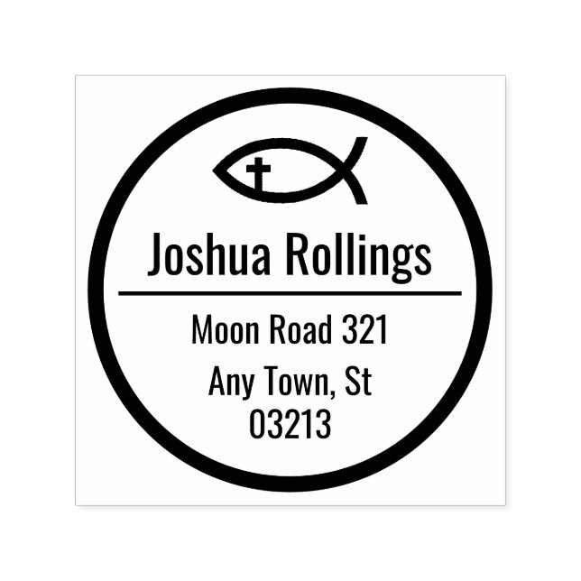 Christian Fish | Priest Self-inking Stamp (Design)