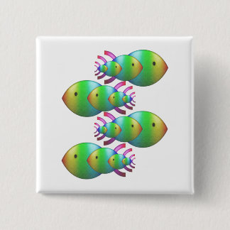 Christian Fish Symbol Families 15 Cm Square Badge