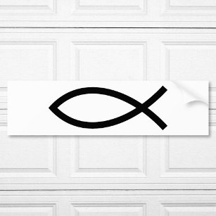 Christian Fish Symbol Ichthys Bumper Sticker