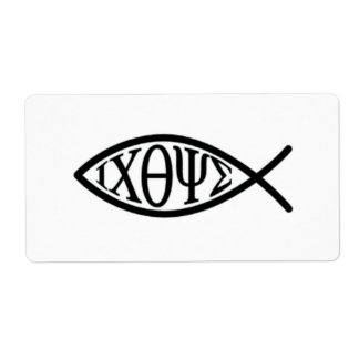 Christian fish symbol ICHTHYS or ICHTHUS