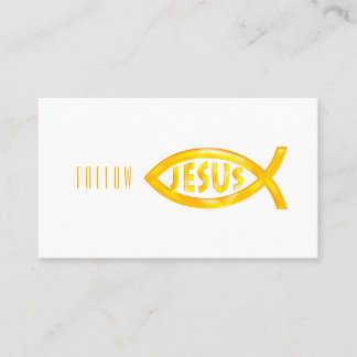 Christian Fish Symbol | Inspirational Business Card