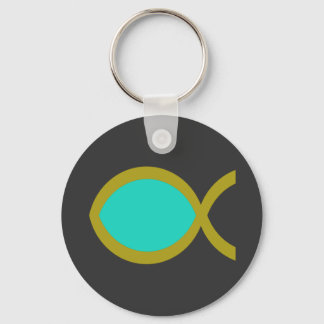 Christian Fish Symbol Key Ring