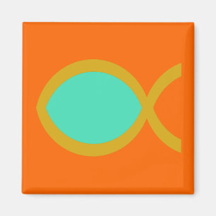 Christian Fish Symbol Magnet