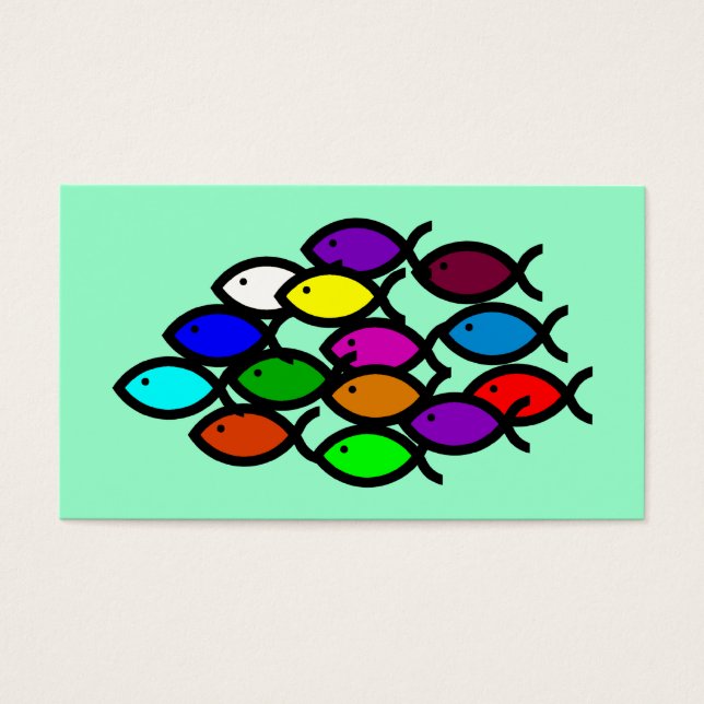 Christian Fish Symbols - Rainbow School - (Front)