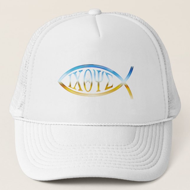 Christian Fish Trucker Hat (Front)