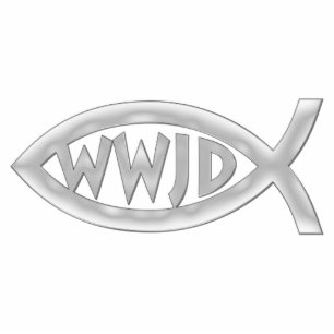 Christian Fish - WWJD - Photo Sculpture