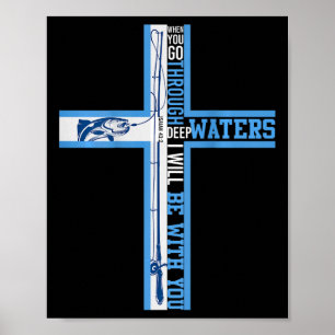 Christian Fisherman Fishing Christian Jesus Art On Poster