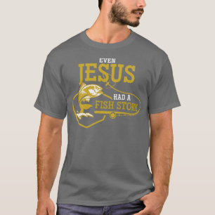 Christian Fisherman Hobby Fishing Jesus Christ T-Shirt