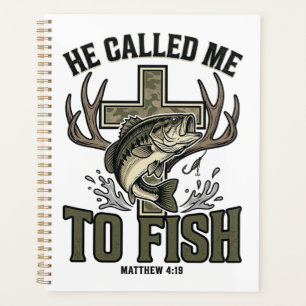 Christian Fishing Design He Called Me to Fish Planner
