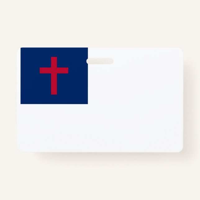 Christian flag Badge ID Badge (Front)