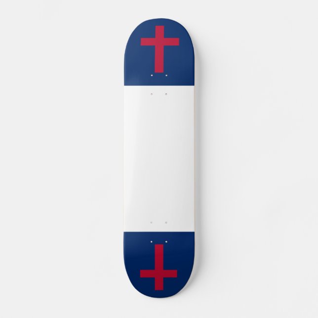 Christian Flag Board Skateboard (Front)